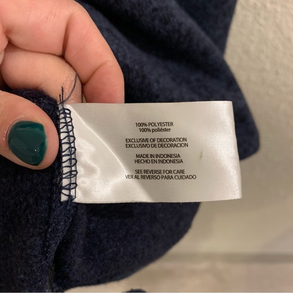 Woolrich men’s XXL 2XL navy quarter zip pullover sweatshirt - Picture 5 of 6